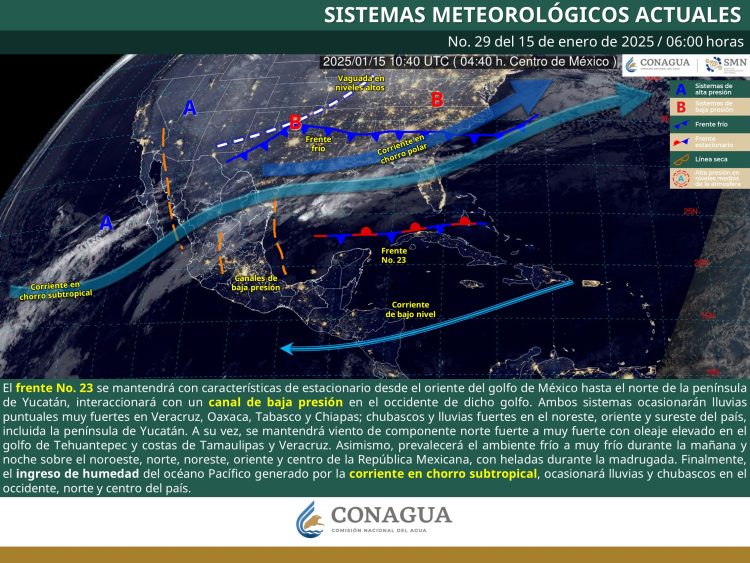 SE PRONOSTICAN LLUVIAS PUNTUALES MUY FUERTES EN EL ORIENTE Y SURESTE DEL PAÍS