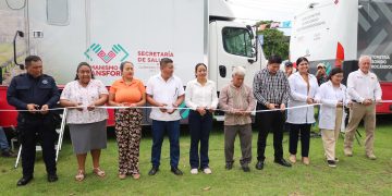 Por la salud de las familias tuxtlachiquenses, llegan Unidades Médicas Móviles a la comunidad de 2da. Sección de Medio Monte.