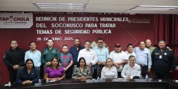 Unión Juárez participa en reunión de seguridad encabezada por el secretario estatal Óscar Aparicio Avendaño.